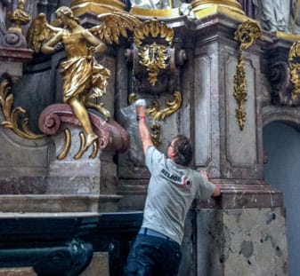 Baroque decorations in old shine.