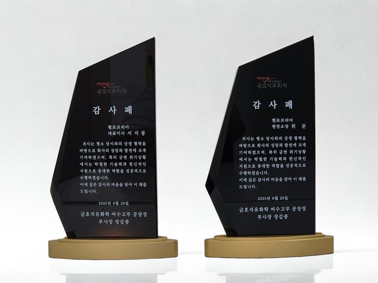 Recognition for BELFOR´s excellent work: Awards from customer