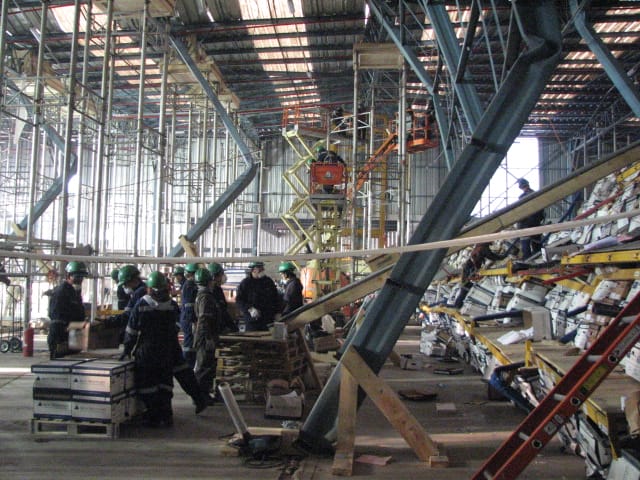warehouse collapsed
