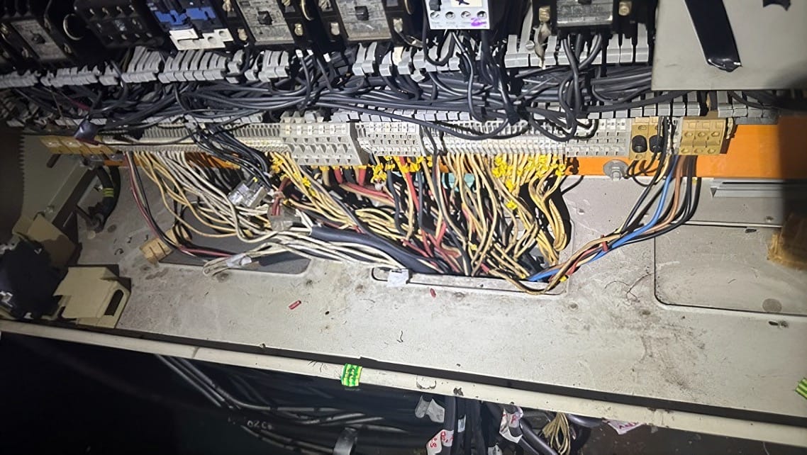 Electric device before restoration