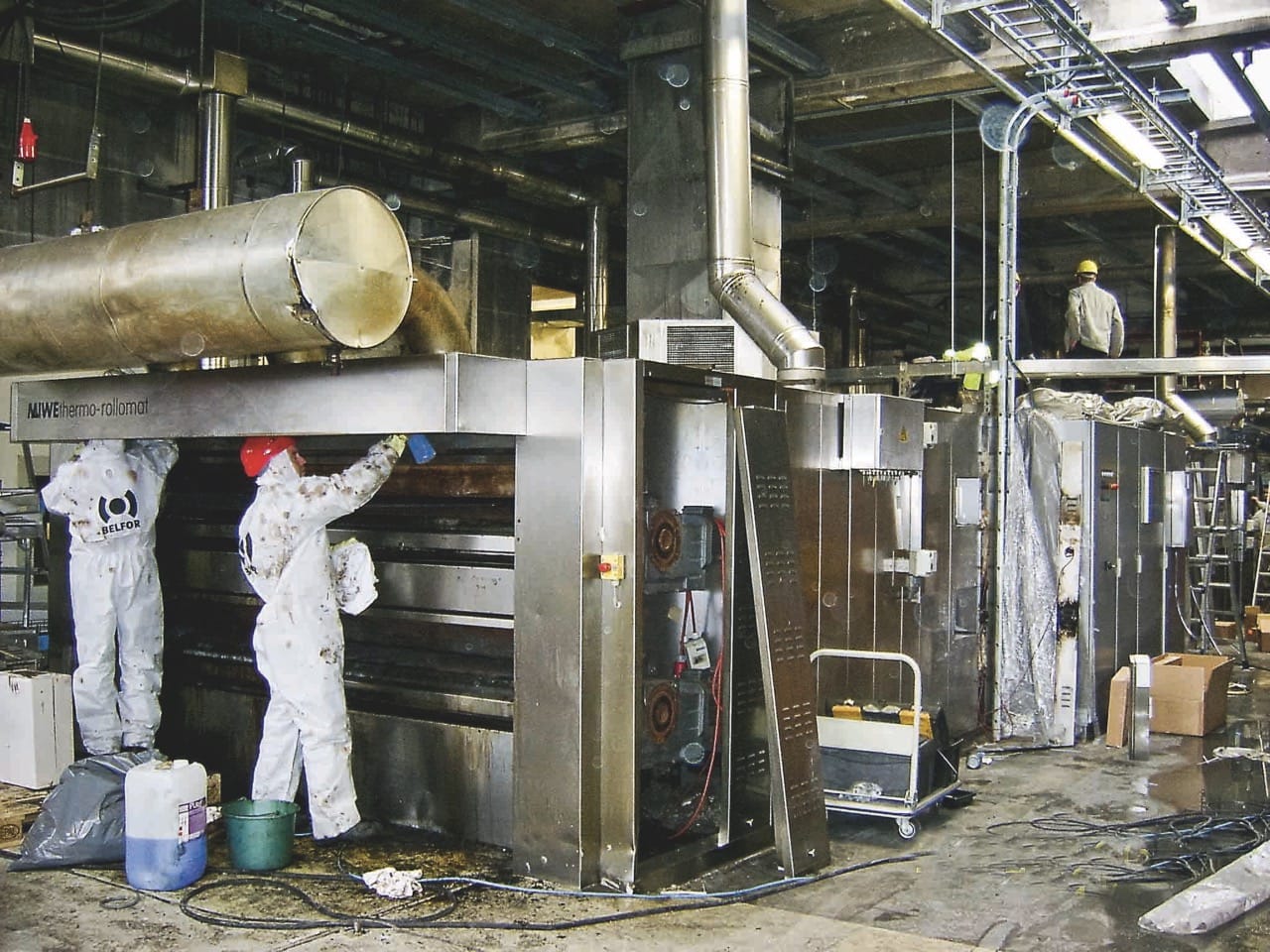 Manual work on the production line